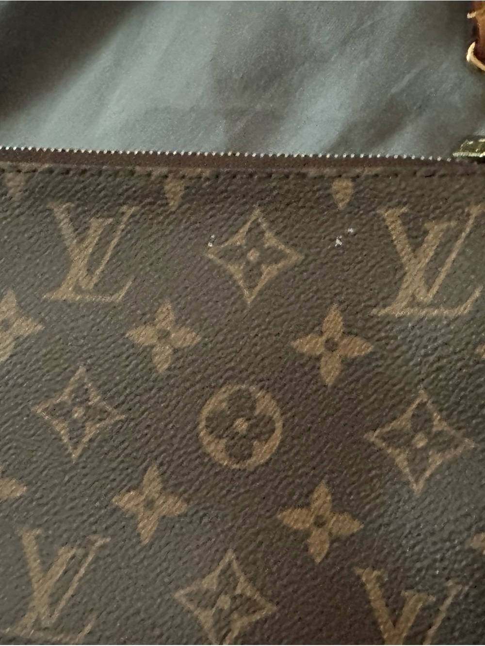 Louis Vuitton Monogram Canvas Pochette in Brown and Tan - Picture 4 of 12